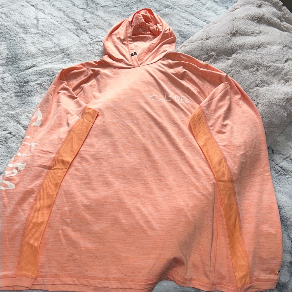 Salt Life Women's Long Sleeve Tee - Peach and Orange